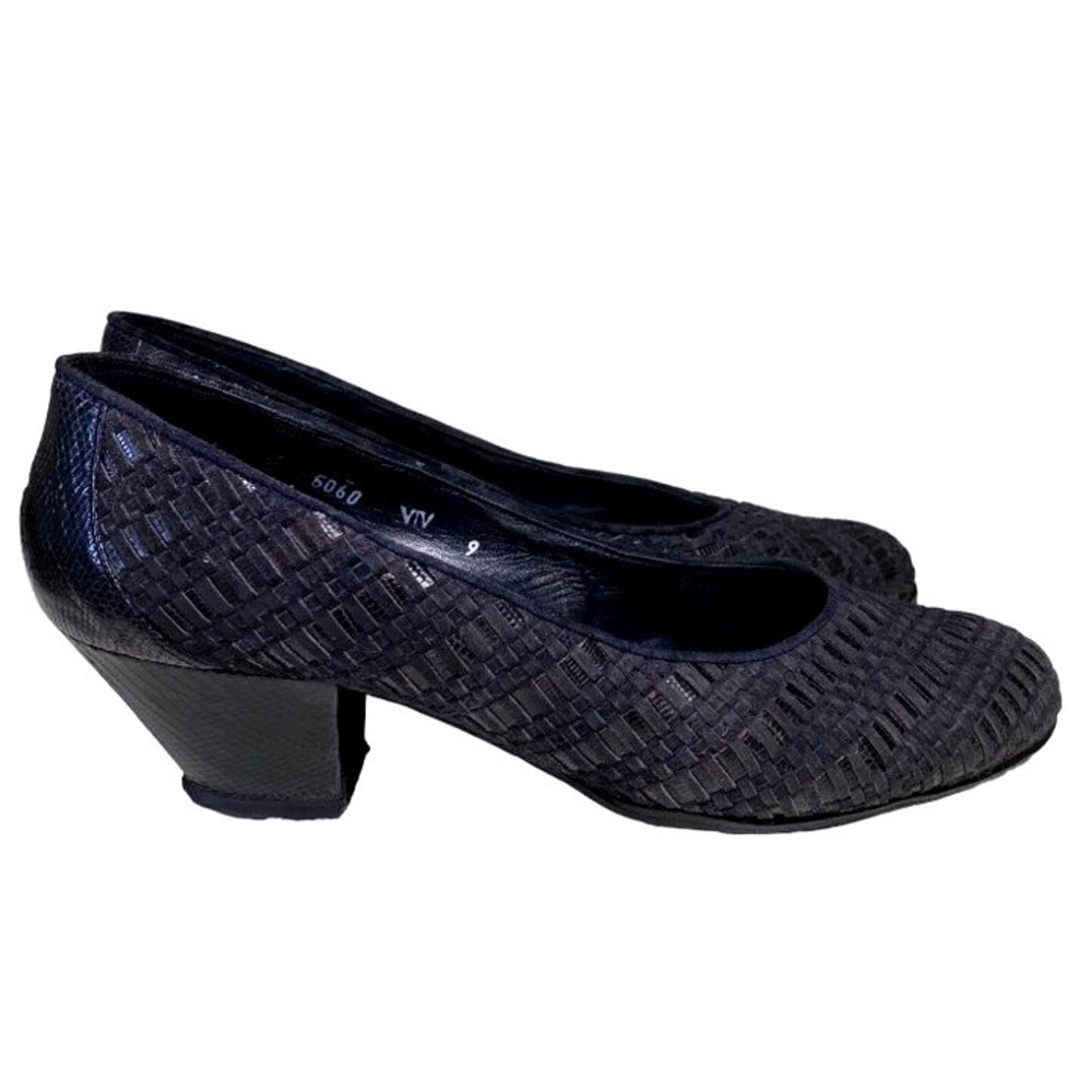 Susan Bennis/Warren Edwards black 5060 viv‎ style shoes women size 9